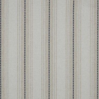 Tissu Lin mélangé Rayures noire sur fond Ecru - Par 10 cm