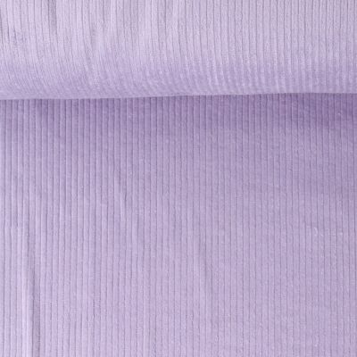 Tissu Velours Côtelé lavé Garance uni Mauve clair - Par 10 cm