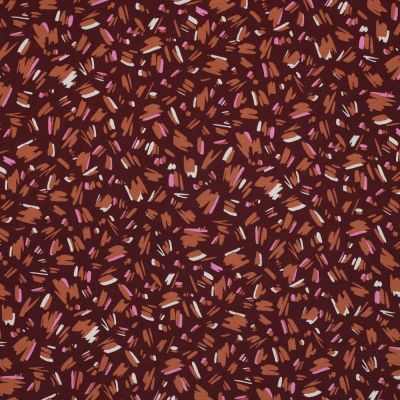 Tissu Viscose légère Afonso sur fond Pourpre - Par 10 cm