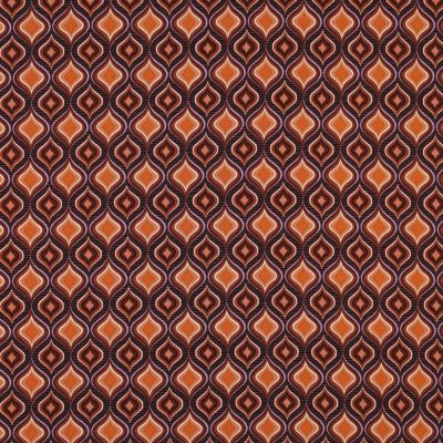 Tissu Viscose extensible Recto sur fond Orange - Par 10 cm