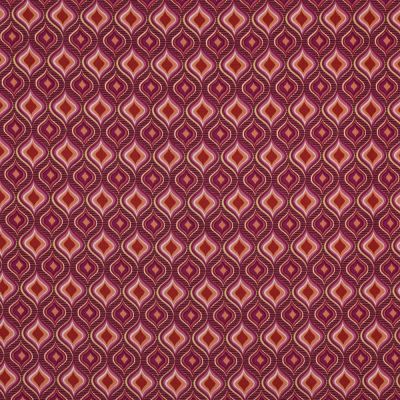 Tissu Viscose extensible Recto sur fond Rose - Par 10 cm