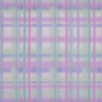 Tissu Viscose Digital Carreaux batik Lilas sur fond Blanc - Par 10 cm