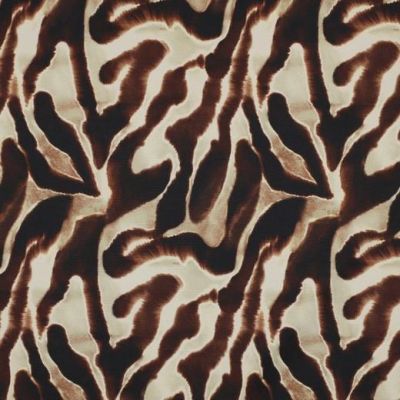Tissu Softshell Peau de bête sur fond Marron - Par 10 cm