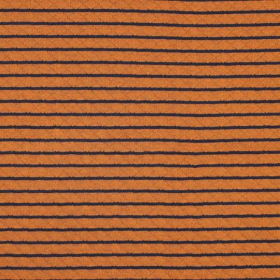 Tissu Sweat léger matelassé Arie sur fond Jaune moutarde - Par 10 cm