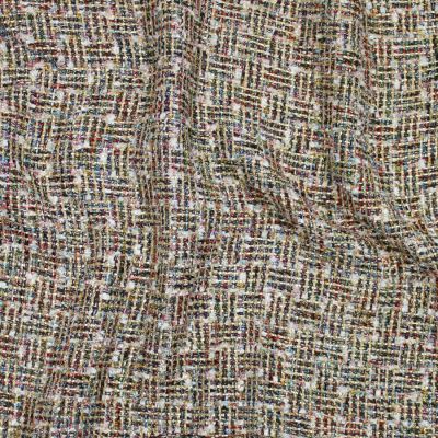 Tissu Tweed Billie sur fond Blanc - Par 10 cm