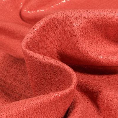 Tissu Double gaze Pailleté uni Terre de Sienne - Par 10 cm