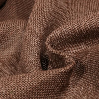 Toile de Jute uni Marron - Par 10 cm