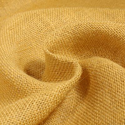 Toile de Jute uni Ocre - Par 10 cm