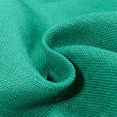 Toile de Jute uni Vert sapin - Par 10 cm