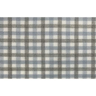 Tissu Tartan Ecossais Andrea sur fond Bleu ancien - Par 10 cm