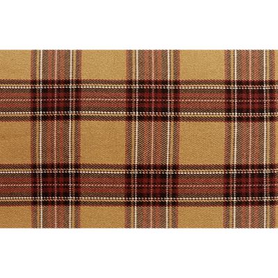 Tissu Tartan Ecossais Mateo sur fond Ocre - Par 10 cm