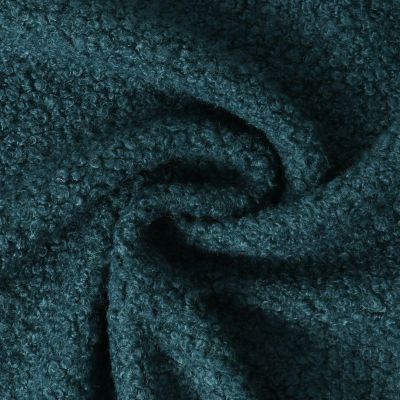 Tissu Fausse fourrure Bouclette Véra uni Bleu canard - Par 10 cm