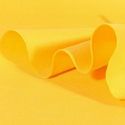 Tissu Feutrine 90 cm Jaune - Par 10 cm