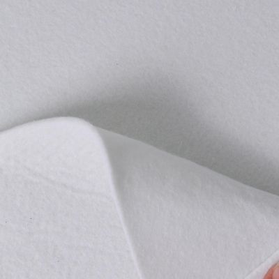 Tissu Feutrine épaisse 90 cm uni Blanc - Par 10 cm