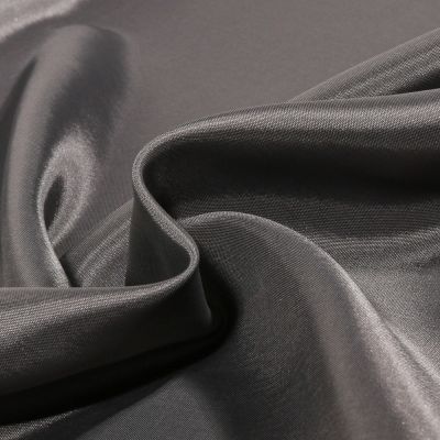 Tissu Doublure Pongé uni Gris anthracite - Par 10 cm