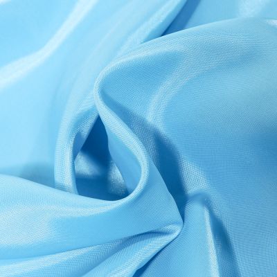 Tissu Doublure Pongé uni Bleu turquoise - Par 10 cm