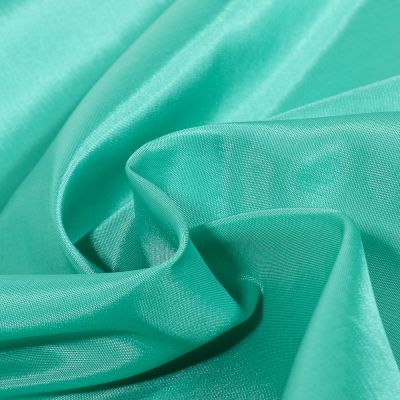 Tissu Doublure Pongé uni Bleu lagon - Par 10 cm