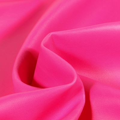 Tissu Simili cuir souple et épais uni Roma Rose fuchsia - Par 10 cm