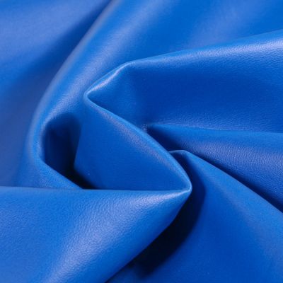 Tissu Simili cuir souple et épais uni Roma Bleu roi - Par 10 cm
