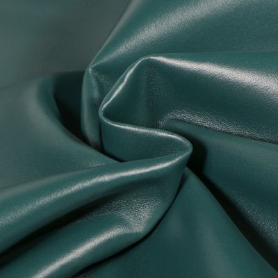 Tissu Simili cuir souple et épais uni Roma Vert foncé - Par 10 cm