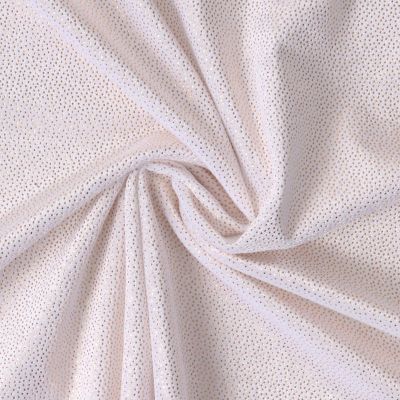 Tissu Velours d&#039;ameublement extensible pailleté Diane uni Blanc - Par 10 cm