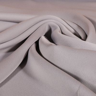 Tissu Crêpe satin mat Gris argent x10cm