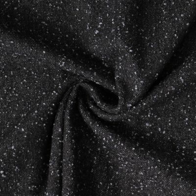 Tissu Jean Denim griffé Noir - Par 10 cm