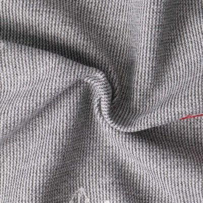 Tissu Maille Polyester Roses brodées sur fond Gris - Par 10 cm