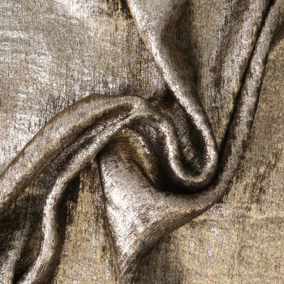 Tissu Lamé  texturé Argent - Par 10 cm