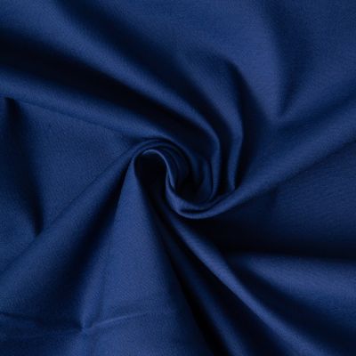 Tissu Coton Sergé légèrement extensible uni Bleu roi - Par 10 cm