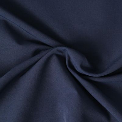 Tissu Crêpe Scuba extensible Nayeli uni Bleu marine - Par 10 cm