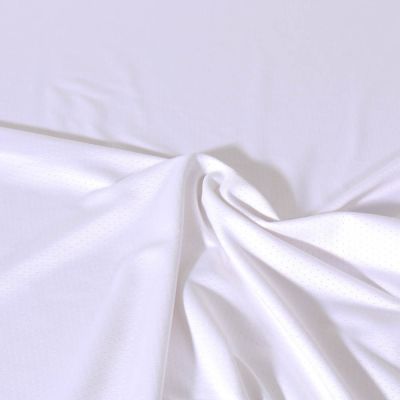 Tissu Jersey Maillot de sport uni Blanc - Par 10 cm