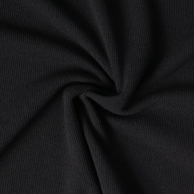 Tissu Maille légère Amaëlle uni Noir - Par 10 cm