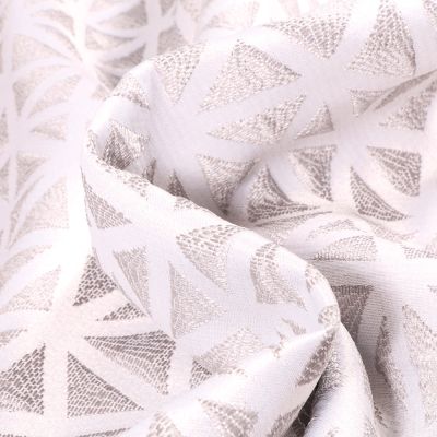 Tissu Jacquard texturé Aura sur fond Gris - Par 10 cm