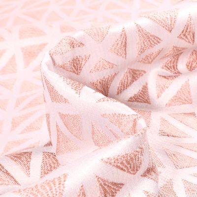 Tissu Jacquard texturé Aura sur fond Cuivre - Par 10 cm