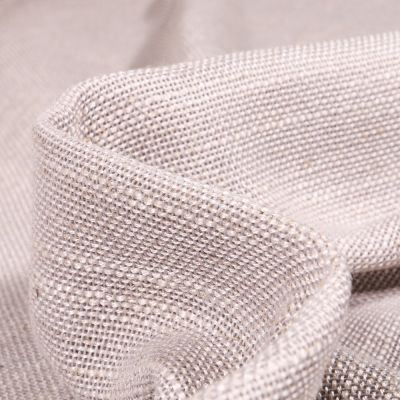 Tissu Toile Casual aspect lin Grande largeur Gris chiné - Par 10 cm