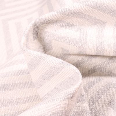 Tissu Jacquard Ragnar sur fond Gris clair - Par 10 cm