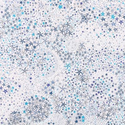 Tissu Liberty of London Adelajda Bleu et gris - Par 10 cm