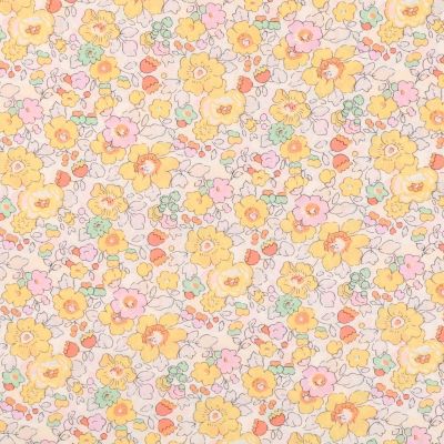 Tissu Liberty of London Betsy Jaune - Par 10 cm