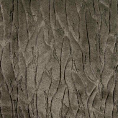 Tissu Fausse fourrure Malou uni Vert kaki - Par 10 cm