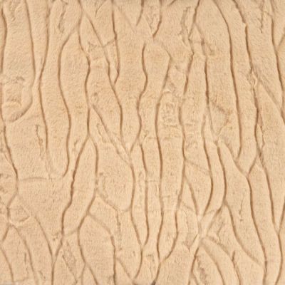 Tissu Fausse fourrure Malou uni Beige sable - Par 10 cm