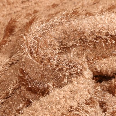 Tissu  Fausse fourrure Polina sur fond Beige - Par 10 cm