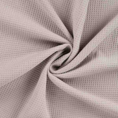 Tissu Nid d&#039;abeille envers éponge uni Bambelux Taupe - Par 10 cm