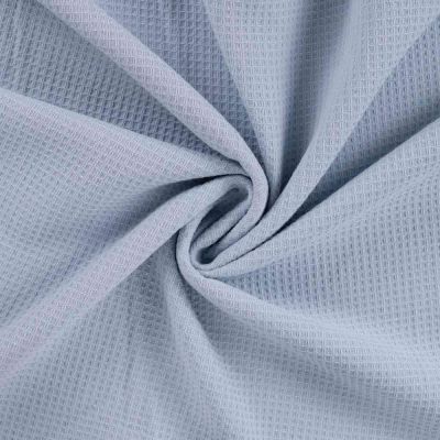 Tissu Nid d&#039;abeille envers éponge uni Bambelux Bleu lavande - Par 10 cm