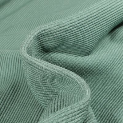 Tissu Jersey côtelé Ottoman uni  Vert d&#039;eau - Par 10 cm
