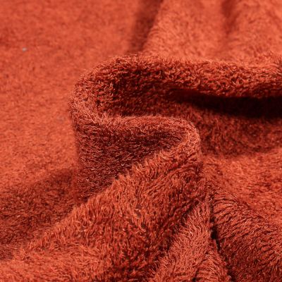 Tissu Eponge Bébé Bambou Tout doux Terre de Sienne - Par 10 cm