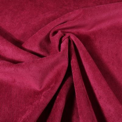 Tissu Velours milleraies uni Bordeaux - Par 10 cm