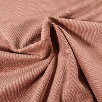 Tissu Velours milleraies uni Taupe - Par 10 cm