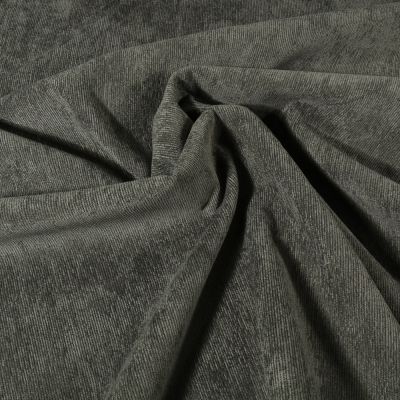 Tissu Velours milleraies uni Vert sapin - Par 10 cm