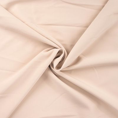 Tissu Sergé extensible uni Beige - Par 10 cm